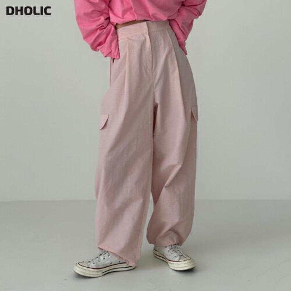 2WAYイージーカーゴパンツ・p003571 レディース 【pt】パンツ ロング丈 単色 無地 シンプル ベーシック 2WAY ワイド カーゴ パラシュート ハイウエスト ストレート 春 夏 秋 冬 パステル モード かっこいい 韓国ファッション MKT