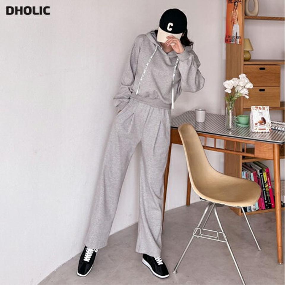 【マラソン特価】レタリングドロストパーカー&スウェットパンツSET・p003546 レディース 【pt】セットアップ セット setup トップス パーカー 長袖 単色 無地 レタリング フード フーディ パンツ スウェット トレーナー ロング丈 秋 冬 韓国ファッション MKT セール