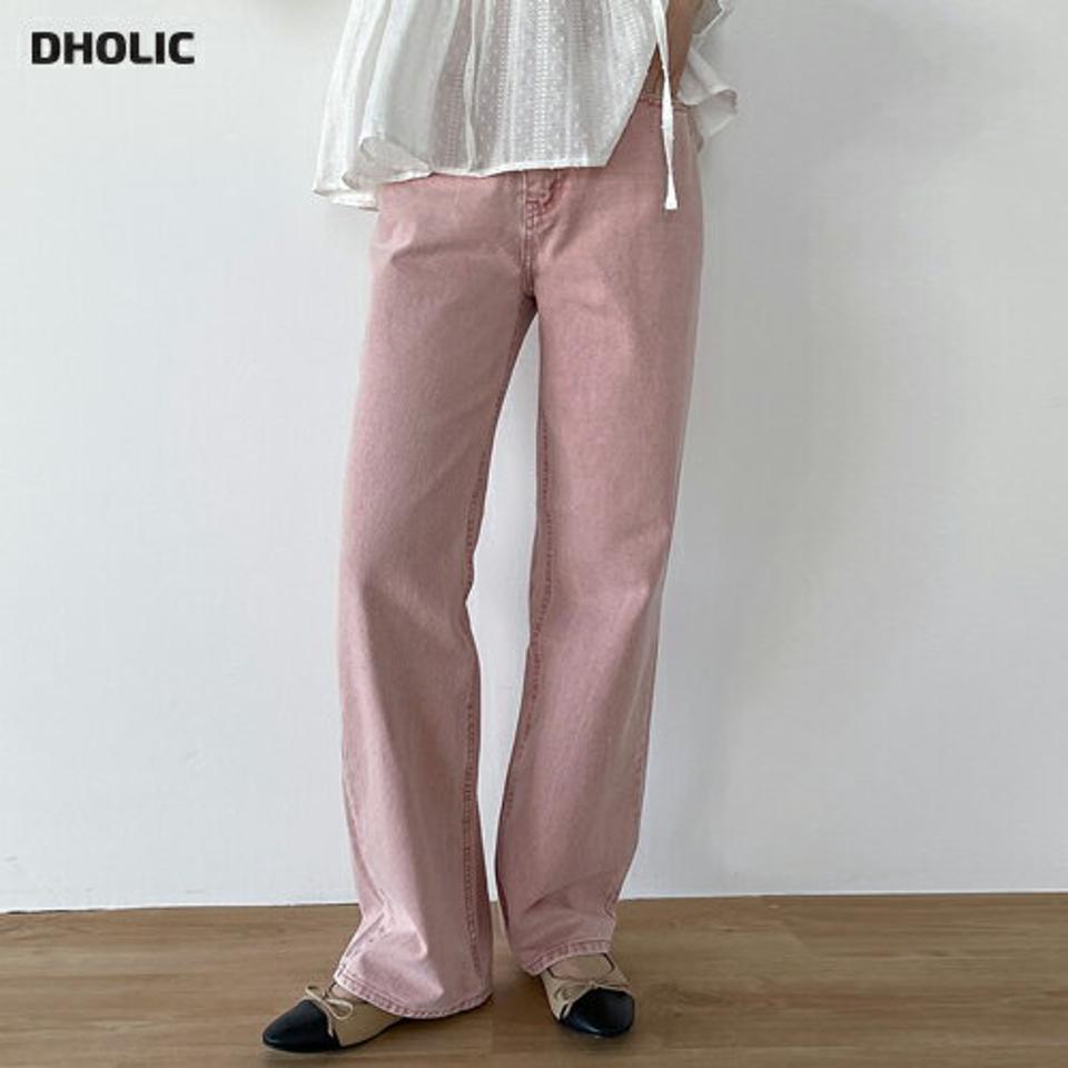 ストレートラインパステルカラーパンツ・t00823 レディース 【pt】 韓国ファッション ボトムス パンツ ロング丈 フルレングス ハイウエスト ストレート コットン ワイド パステルカラー 無地 シンプル 大人カジュアル 春 夏 カジュアル