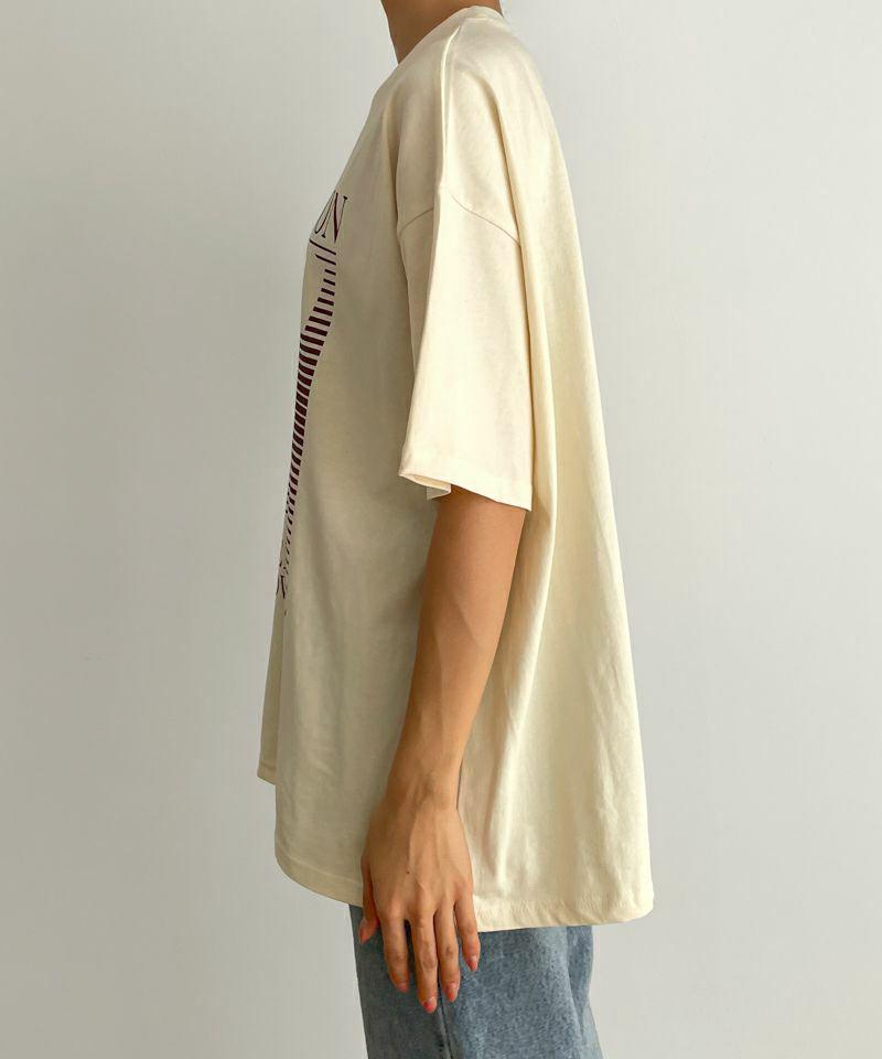 El mar(エルマール)"INFORMATION"プリント半袖Tシャツ