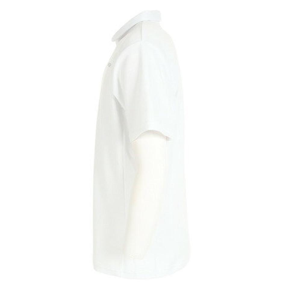 デサント（DESCENTE）（メンズ）半袖ポロシャツ メンズ SUNSCREEN 鬼鹿の子 カラーロゴ DMMVJA70 WH
