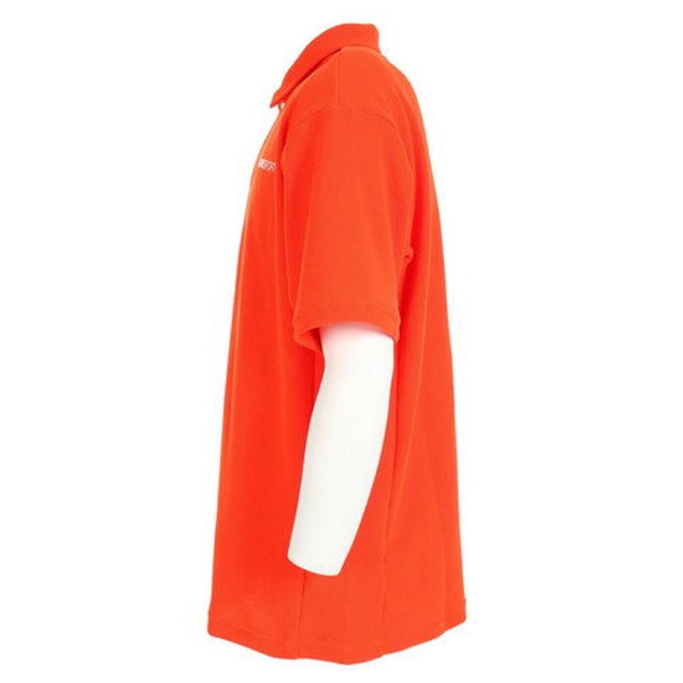 デサント（DESCENTE）（メンズ）半袖ポロシャツ メンズ SUNSCREEN 鬼鹿の子 カラーロゴ DMMVJA70 OR