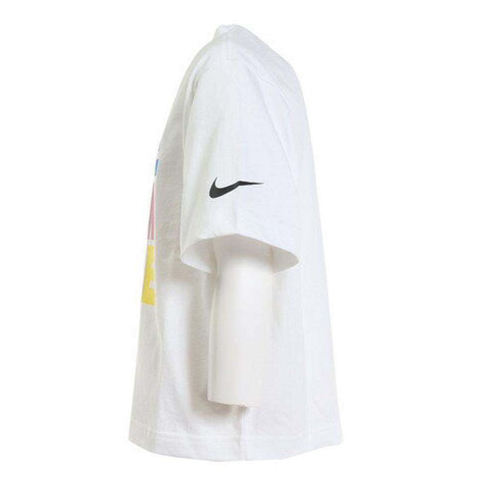 ナイキ（NIKE）（キッズ）ガールズ 半袖 軽量 綿100％ Tシャツ スポーツウェア ボクシー DZ3579-100