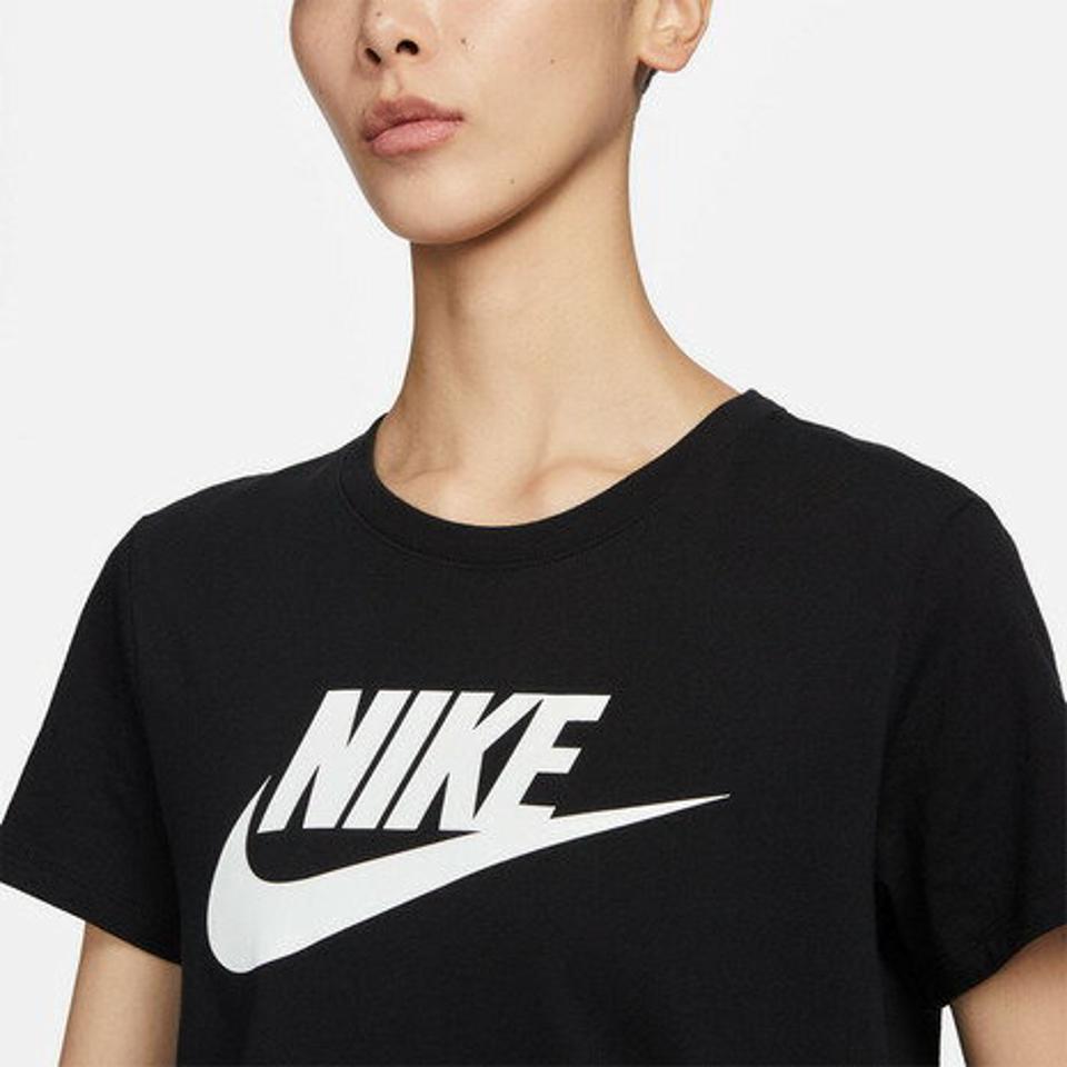 ナイキ(NIKE)(レディース)半袖Tシャツ レディース 黒 NSW エッセンシャル ICN FTRA DX7907-010