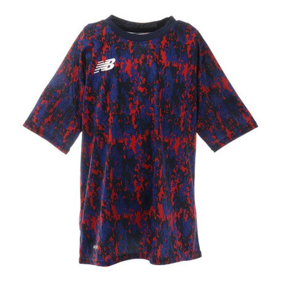 【10%OFFクーポン 3/16まで】ニューバランス(new balance)(キッズ)サッカーウェア 半袖 Tシャツ ジュニア ゲームシャツ ショートスリーブ JJTF1016RL フットサルウェア