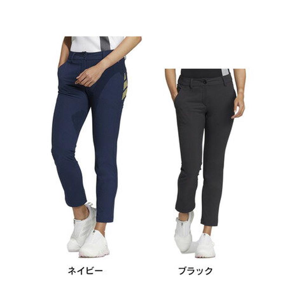 アディダス(ADIDAS)(レディース)ゴルフウェア ストレッチ EX STRETCH ACTIVE ビッグアディダスロゴ アンクルパンツ UB760