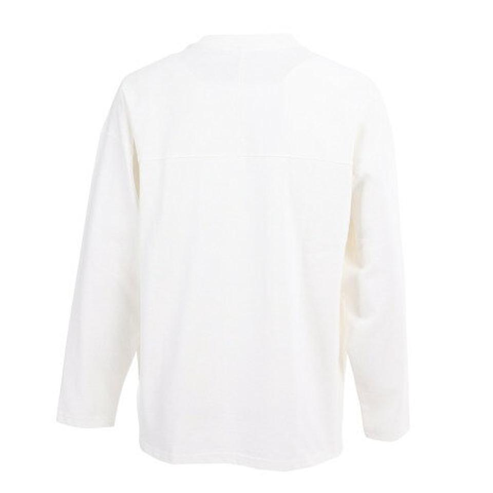 【10%OFFクーポン対象!8/10まで】ラッセル(RUSSELL)(メンズ)COTTON USA 長袖Tシャツ RBM23ES0001 WHT