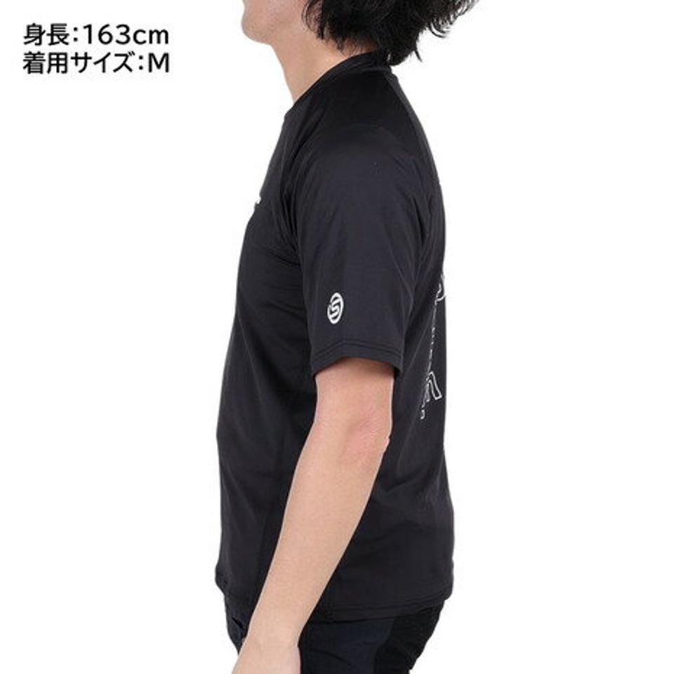 スキンズ(SKINS)(メンズ)メッシュ切り替え 半袖Tシャツ 184-28341-019