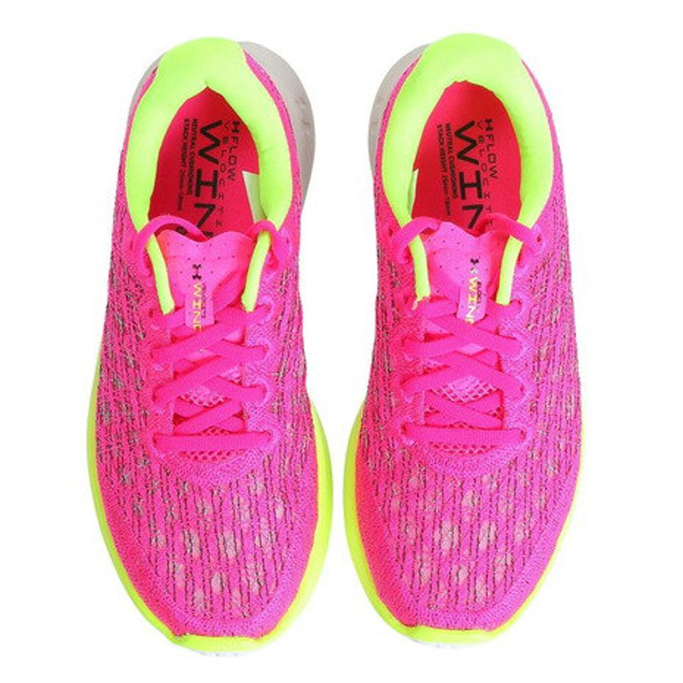 【3/25 24h限定 エントリー＆対象3店舗買い回りで最大P10倍！】アンダーアーマー（UNDER ARMOUR）（レディース）ランニングシューズ フロー ベロシティ ウインド 2 ピンク 3024911 602 スニーカー ジョキング ウォーク 軽量