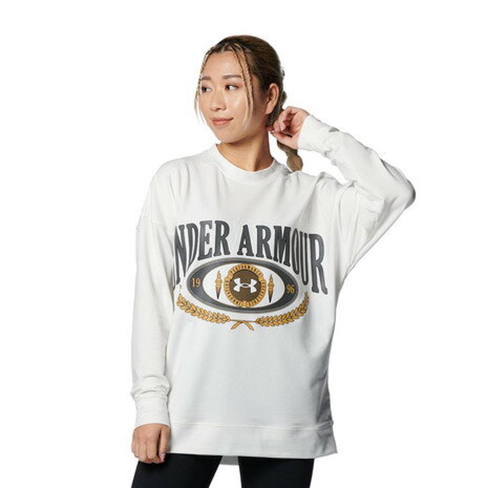 アンダーアーマー（UNDER ARMOUR）（レディース）UAテリー オーバーサイズド クルーシャツ 1378318 130