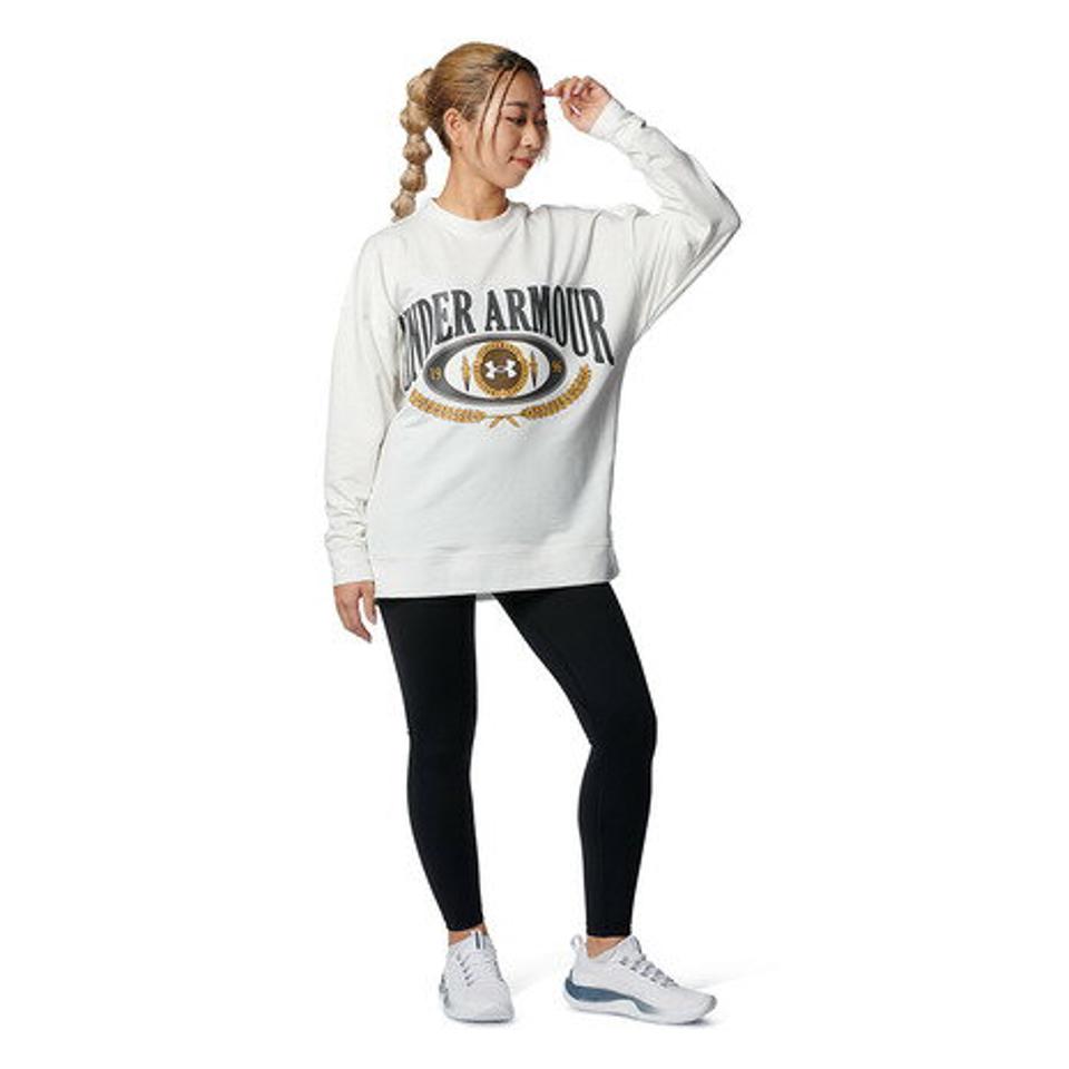 アンダーアーマー（UNDER ARMOUR）（レディース）UAテリー オーバーサイズド クルーシャツ 1378318 130
