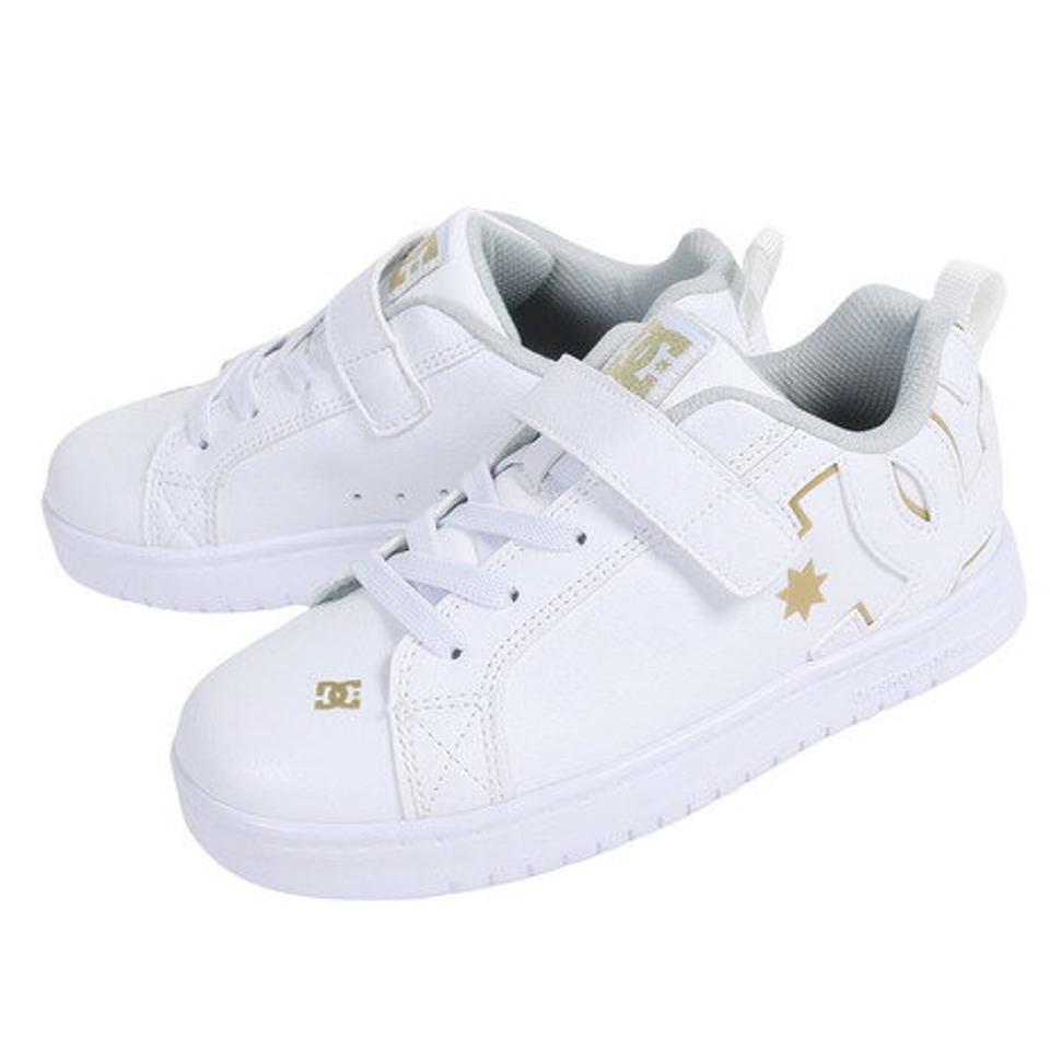 【7/17 9:59までエントリーでP5倍！】ディーシー・シュー（DC SHOE）（キッズ）ジュニアスニーカー ボーイズ ボーダーシューズ KS COURT GRAFFIK LITE EV 23SPDK231601WG1 23SPDK231601WGL