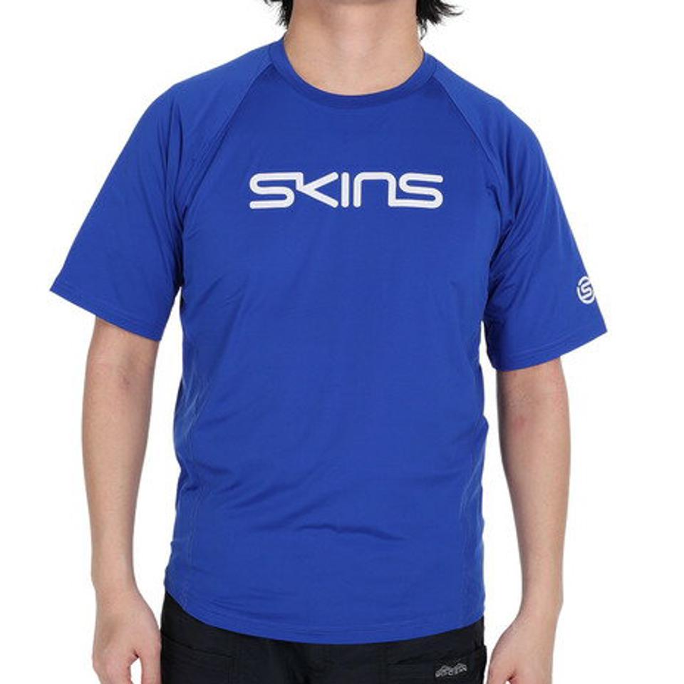 スキンズ(SKINS)(メンズ)メッシュ切り替え 半袖Tシャツ 184-28341-096
