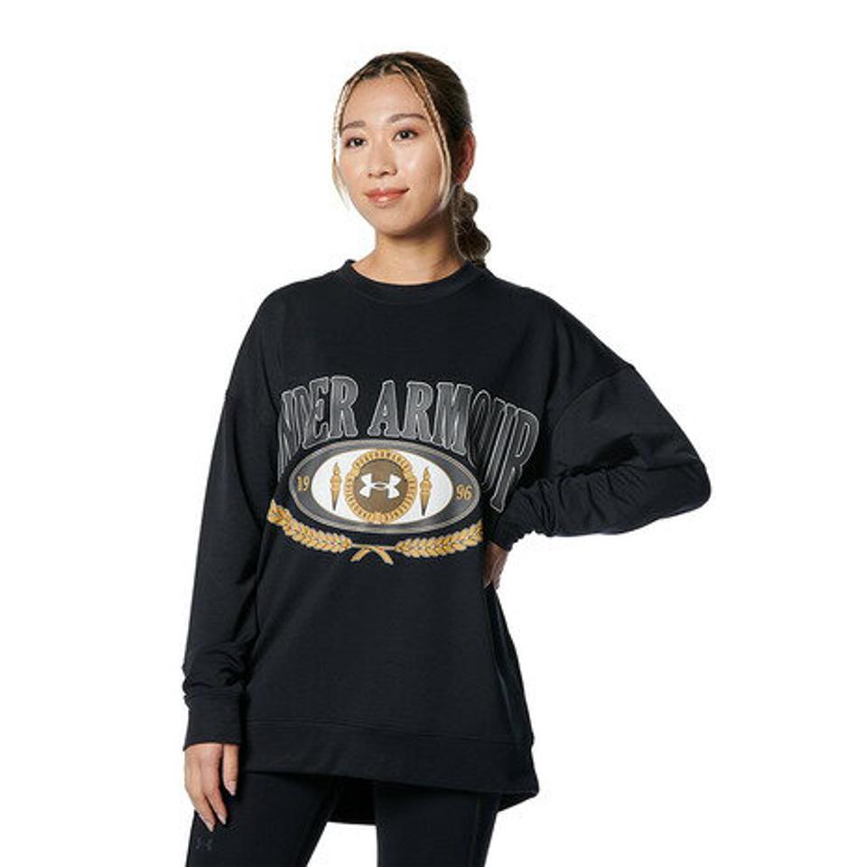 アンダーアーマー（UNDER ARMOUR）（レディース）UAテリー オーバーサイズド クルーシャツ 1378318 001