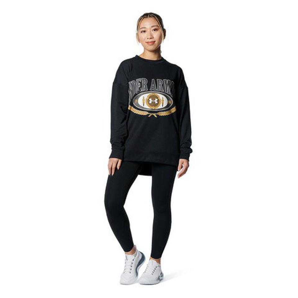 アンダーアーマー（UNDER ARMOUR）（レディース）UAテリー オーバーサイズド クルーシャツ 1378318 001