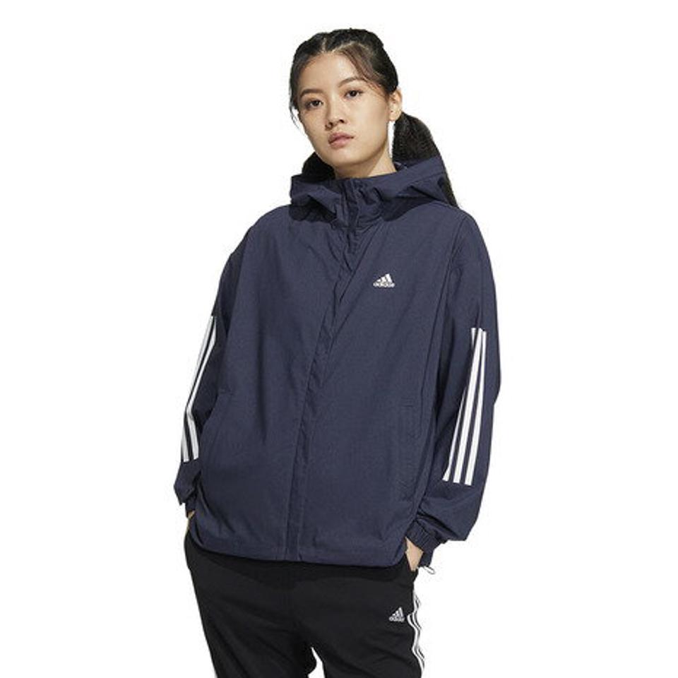 【7/17 9:59までエントリーでP5倍！】アディダス（adidas）（レディース）ルーズフィット デニムルッククロス ジャケット BUJ47-IA5206