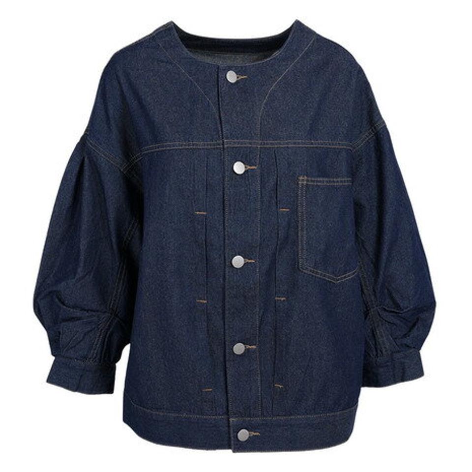【20％OFFクーポン対象！3/30まで】クローバーリーフ（LOVERS' LANE 45）（レディース）デニム 袖タックブラウス 31800908-BLU