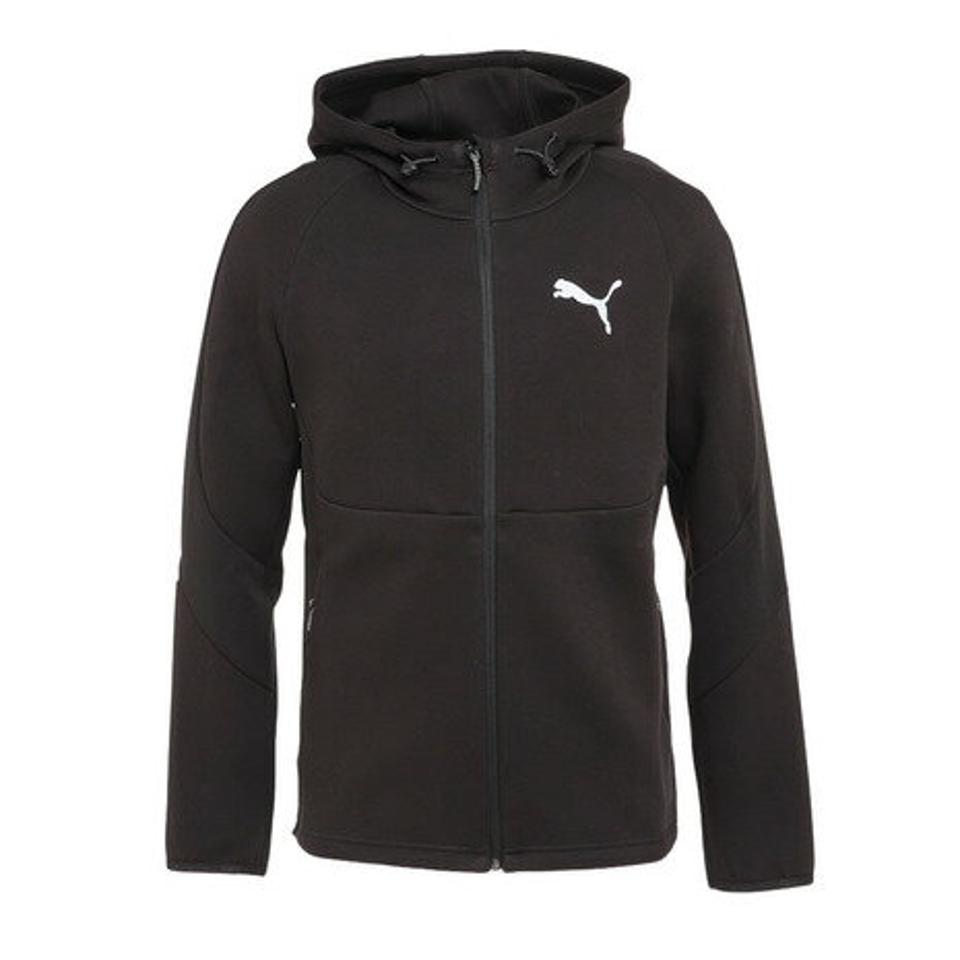 【6/5 24h限定 エントリー＆対象4店舗買い回りで最大P10倍！】プーマ（PUMA）（メンズ）ジャケット メンズ EVOSTRIPE フルジップ フーディー 675626 01 BLK