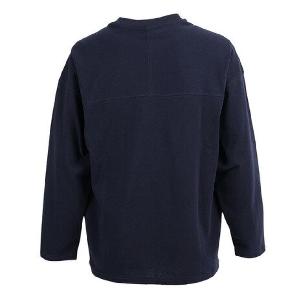 【10%OFFクーポン対象！8/10まで】ラッセル（RUSSELL）（メンズ）COTTON USA 長袖Tシャツ RBM23ES0001 NVY