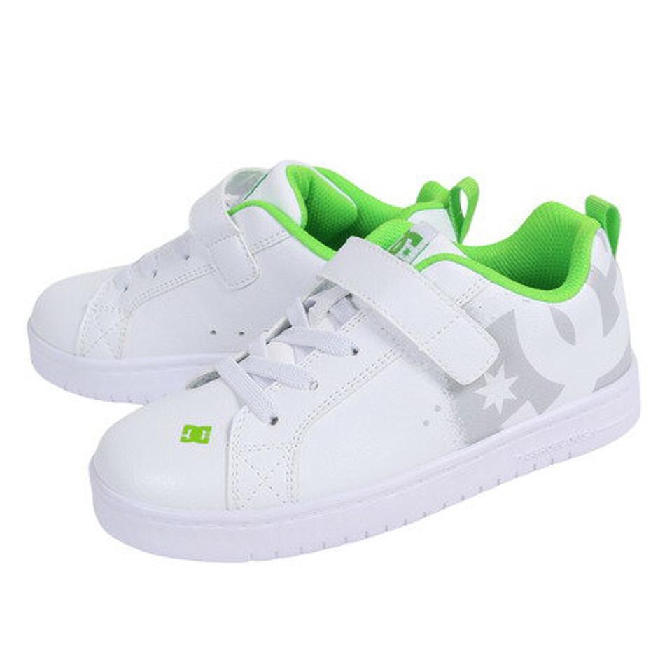 ディーシー・シュー（DC SHOE）（キッズ）ジュニアスニーカー ボーイズ ボーダーシューズ KS COURT GRAFFIK LITE EV 23SPDK231601WGL