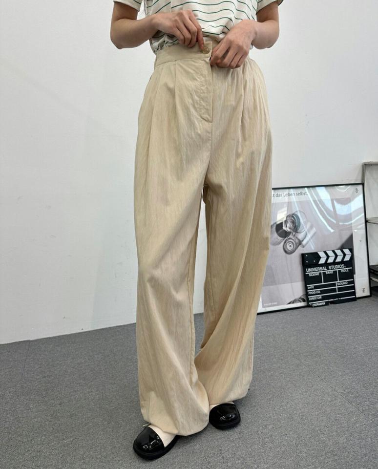 2WAYドロストツータックパンツ・p003582 レディース 【pt】パンツ ロング丈 単色 無地 シンプル ベーシック 2WAY ドロスト ツータック 秋 冬 春 夏 カジュアル ラフ 韓国ファッション MKT