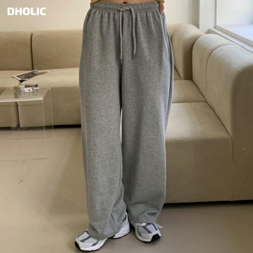 2WAYスウェットワイドパンツ・p003622 レディース 【pt】パンツ ロング丈 単色 無地 シンプル ベーシック スウェット トレーナー 2WAY ストレート ジョガー 秋 冬 カジュアル ラフ 韓国ファッション MKT