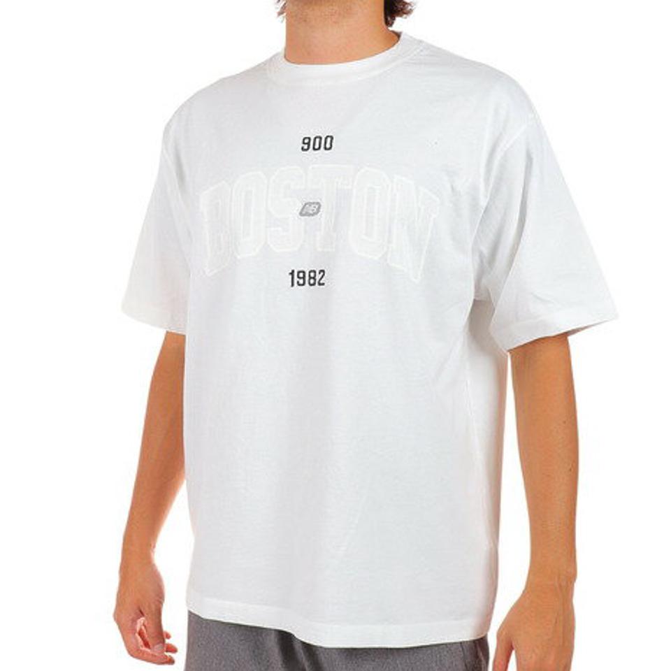 ニューバランス（new balance）（メンズ）Tシャツ メンズ 半袖 900 ボストンロゴ AMT25070WT