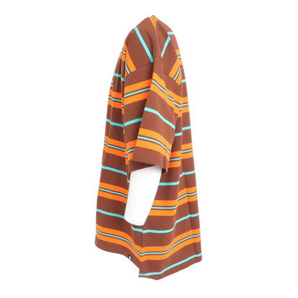 エレメント(ELEMENT)(メンズ)半袖 Tシャツ メンズ BIG BORDER BD021250 BRO