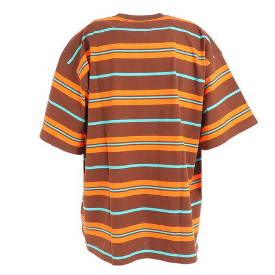 エレメント(ELEMENT)(メンズ)半袖 Tシャツ メンズ BIG BORDER BD021250 BRO