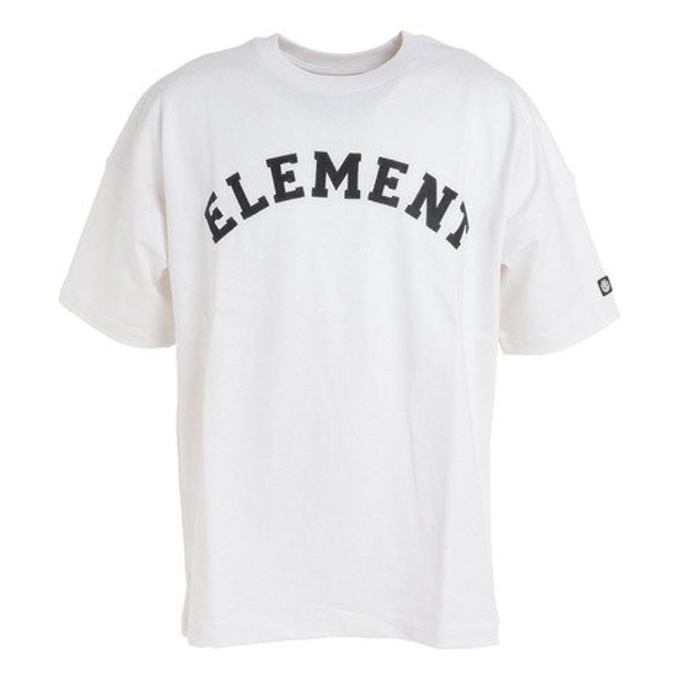 【1/10 24h限定 エントリー＆対象4店舗買い回りで最大P10倍！】エレメント（ELEMENT）（メンズ）半袖 Tシャツ メンズ COLLEGE BD021237 WHT