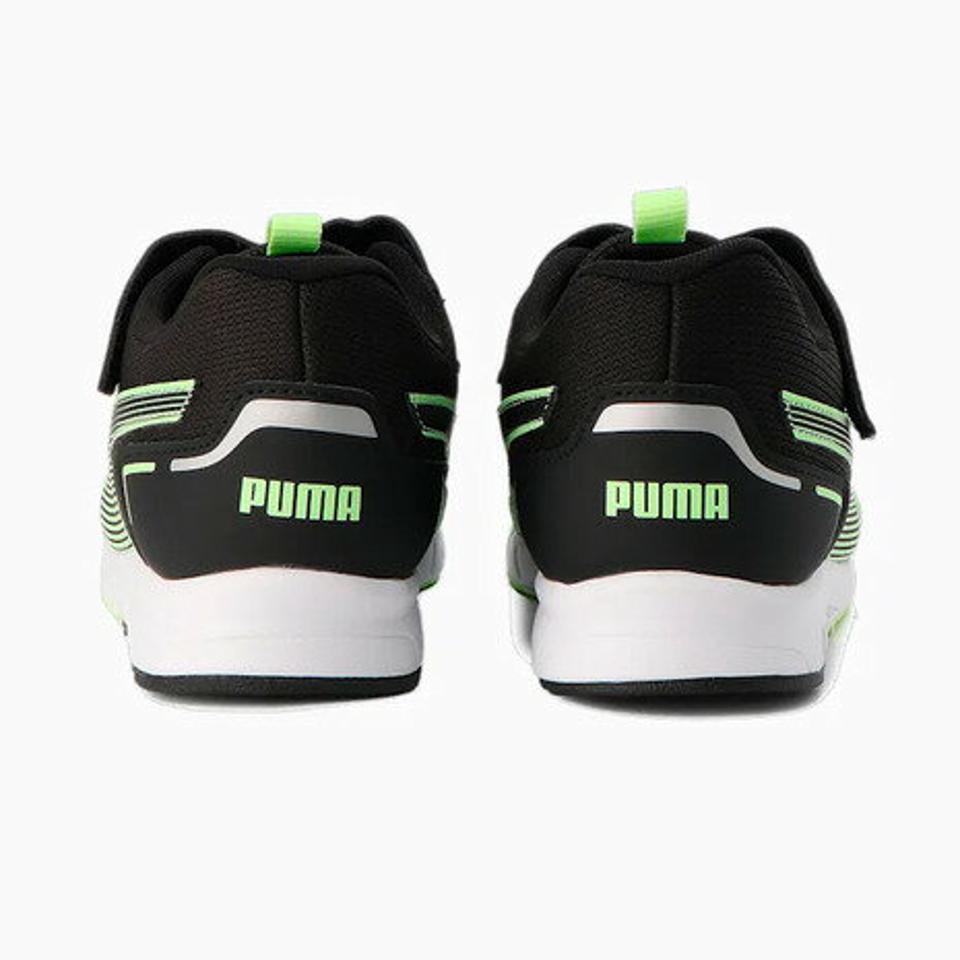 プーマ（PUMA）（キッズ）ジュニア ランニングシューズ スピードモンスター V4 ブラック 37890801 スニーカー スポーツ ベルクロ ベルト付き 運動会 普段使い