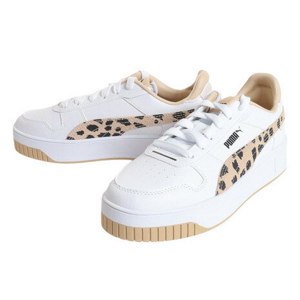 プーマ（PUMA）（レディース）スニーカー カリーナ ストリート アニマル ホワイト 39194001 スポーツ ウォーキング シューズ タウン 普段使い 厚底