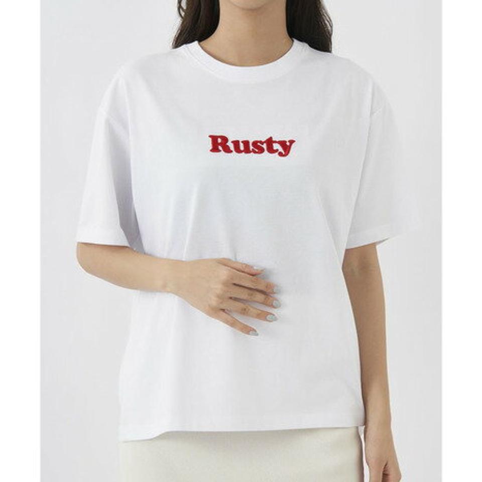 ラスティ(RUSTY)(レディース)半袖Tシャツ 吸汗速乾 UVカット 923502WHT