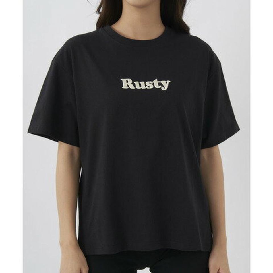 ラスティ（RUSTY）（レディース）半袖Tシャツ 吸汗速乾 UVカット 923502BLK
