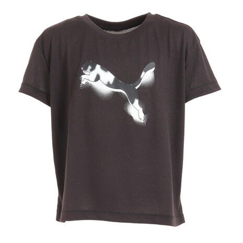 【6/5 24h限定 エントリー＆対象4店舗買い回りで最大P10倍！】プーマ（PUMA）（キッズ）キッズ ガールズ モダンスポーツ 半袖 Tシャツ 675797 01 BLK