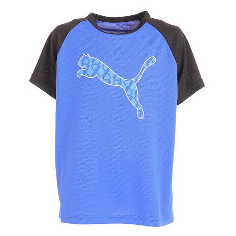 プーマ(PUMA)(キッズ)ACTIVE SPORTS ポリ 半袖Tシャツ 675015 92 BLU