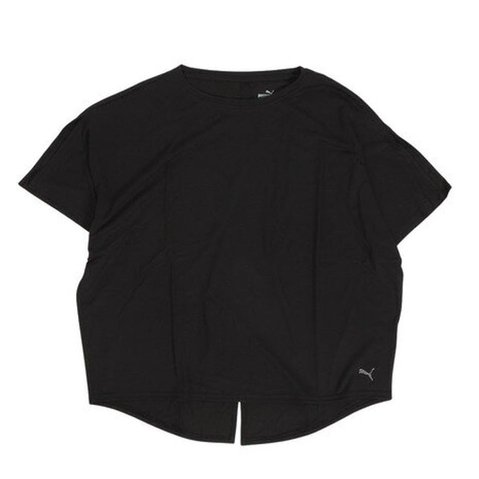プーマ（PUMA）（レディース）ウィメンズ ヨガ スタジオ 半袖 Tシャツ 523533 01 BLK