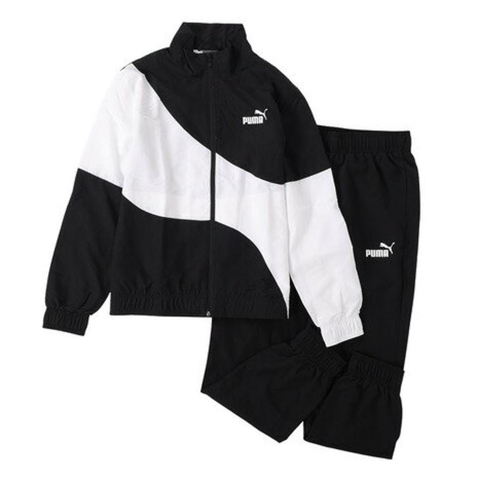 【3/25 24h限定 エントリー＆対象3店舗買い回りで最大P10倍！】プーマ（PUMA）（メンズ）ジャージ 上下セット PUMA POWER ウーブン クローズドヘム 675747 01 BLU