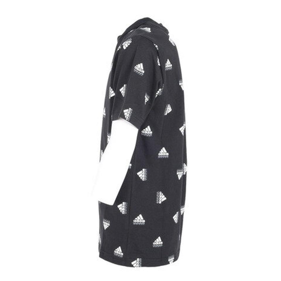 アディダス（adidas）（キッズ）半袖シャツ キッズ ブランド ラブ 総柄プリント ECN61-HR6345