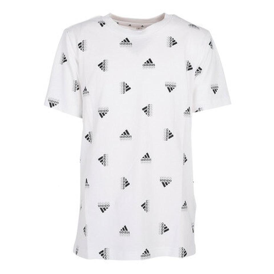 アディダス（adidas）（キッズ）半袖Tシャツ キッズ ブランド ラブ 総柄プリント ECN61-HR6343