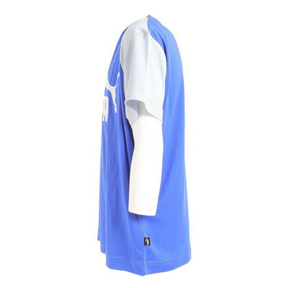 プーマ（PUMA）（キッズ）キッズ ボーイズ ポリ Tシャツ & ショーツ 上下セット 849634 92 BLU