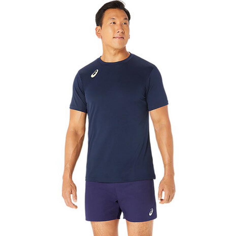 アシックス（ASICS）（メンズ）バレーボールウェア ドライプリント半袖シャツ 2051A332