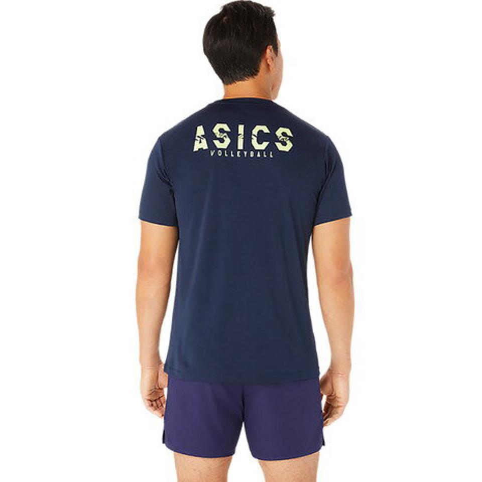 アシックス（ASICS）（メンズ）バレーボールウェア ドライプリント半袖シャツ 2051A332