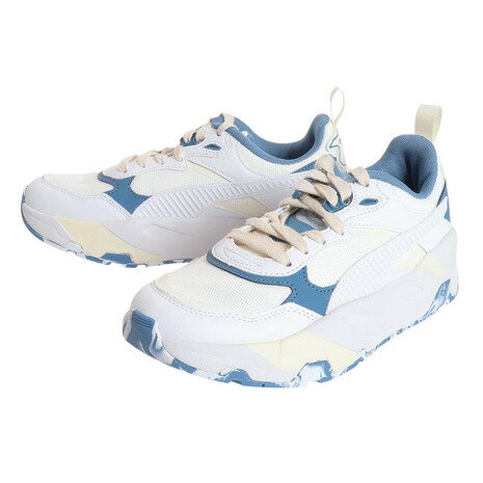 【20%OFFクーポン対象！6/10まで】プーマ（PUMA）（レディース）スニーカー トリニティ ベター ホワイト ブルー 38929001 スポーツ ウォーキング シューズ タウン 普段使い 厚底