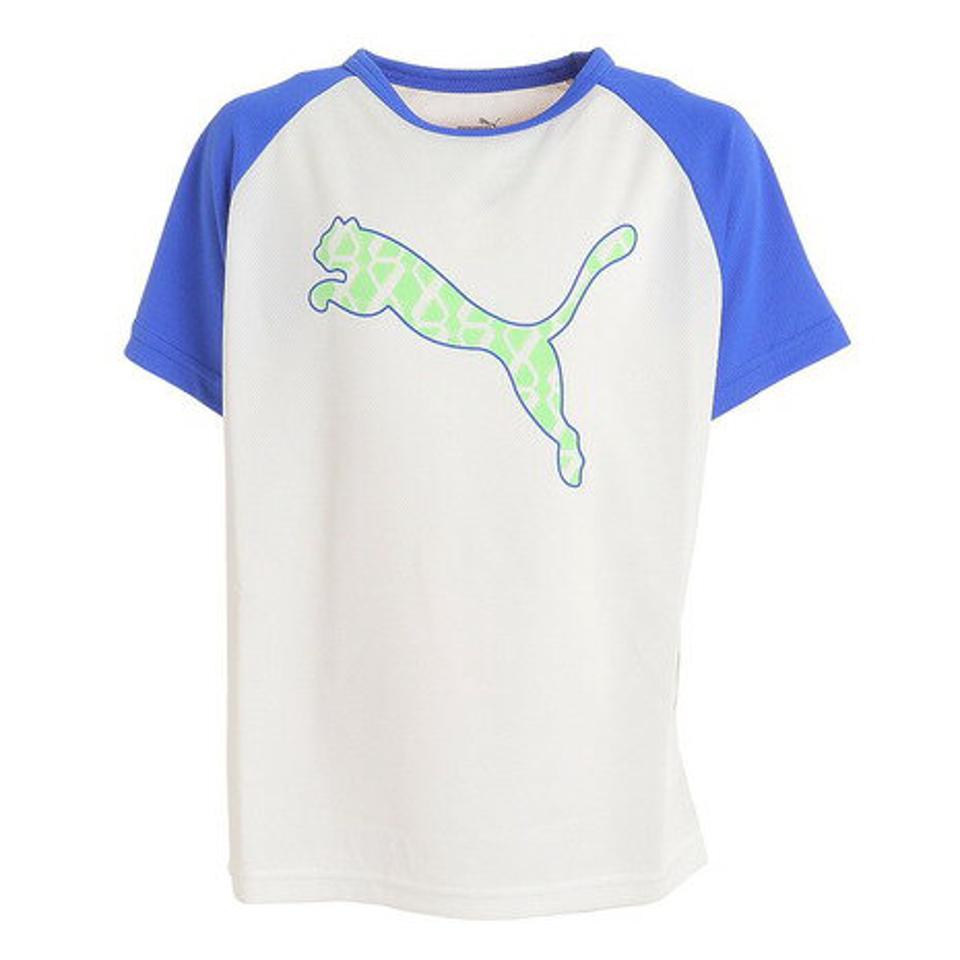 【6/5 24h限定 エントリー＆対象4店舗買い回りで最大P10倍！】プーマ（PUMA）（キッズ）ACTIVE SPORTS ポリ 半袖Tシャツ 675015 02 WHT