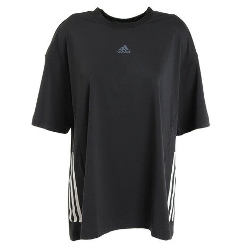 【20%OFFクーポン対象！6/18まで】アディダス（adidas）（レディース）半袖シャツ レディース シーズナル ルーズフィット ダブルニット BUJ52-IA5189