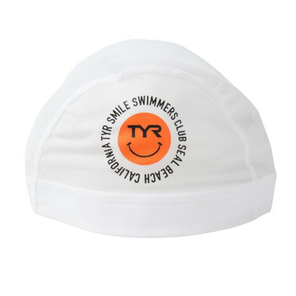 ティア（TYR）（メンズ、レディース）水泳 メッシュキャップ LCMM-48 WH