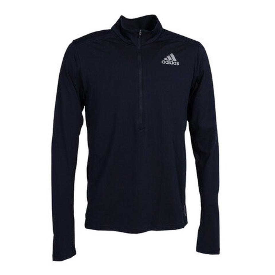 アディダス(adidas)(メンズ)オウン ザ ラン 1/2ジップ 長袖Tシャツ BL769-HL5998