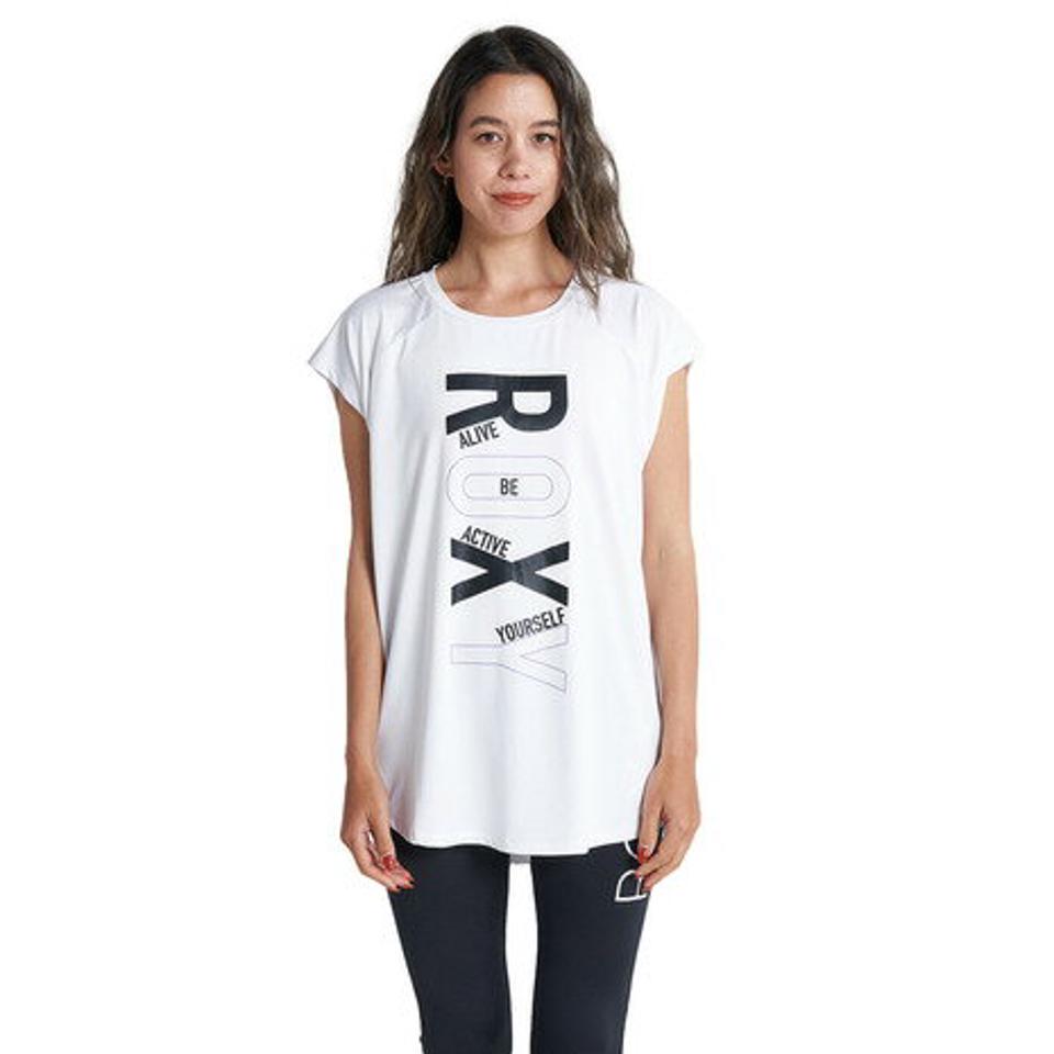 ロキシー(ROXY)(レディース)水陸両用 速乾 UVカット Tシャツ FAMILY 23SPRST231534WHT