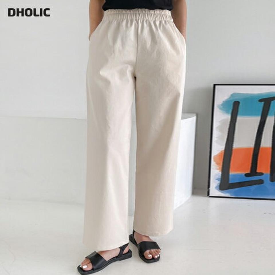 ストレッチワイドパンツ・p003776 レディース 【pt】パンツ ロング丈 単色 無地 シンプル ベーシック ストレッチ ワイド ウエストゴム 春 夏 秋 冬 カジュアル ラフ ゆったり 楽ちん 伸縮性 韓国ファッション MKT